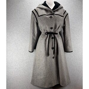 VTG 60s Youthcraft Grey Wool Coat Women S Capsule Elegant Classic Chic timeless